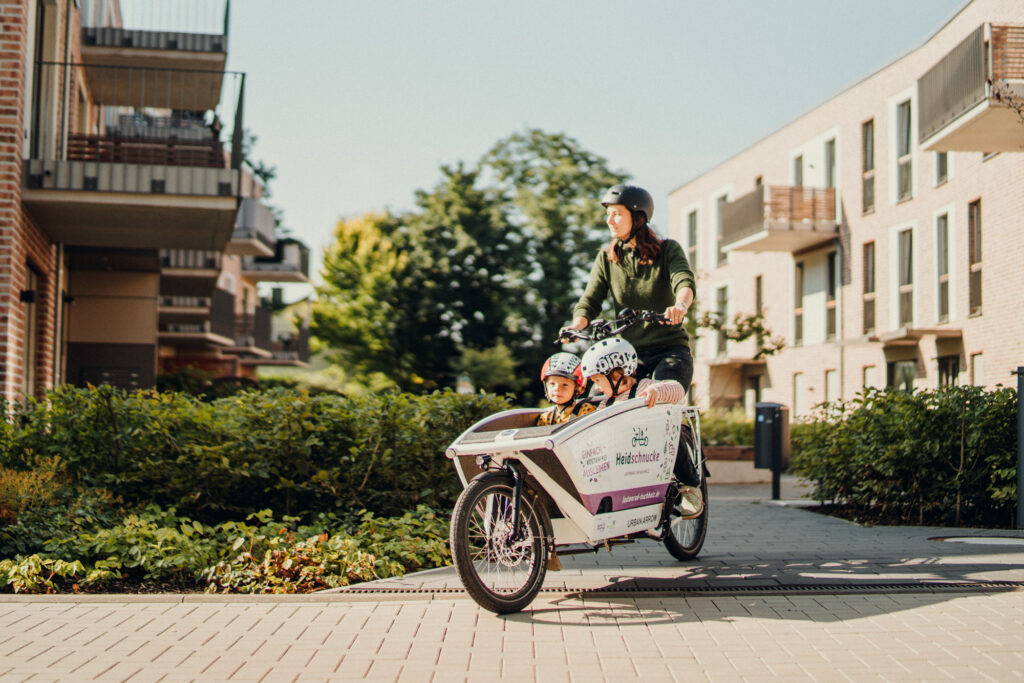 Lastenrad in der Stadt