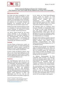 Freies Lastenrad-Sharing im Kontext der Verkehrswende: Erste Ergebnisse einer neuen Studie mit den Initiativen des Forums Freie Lastenräder