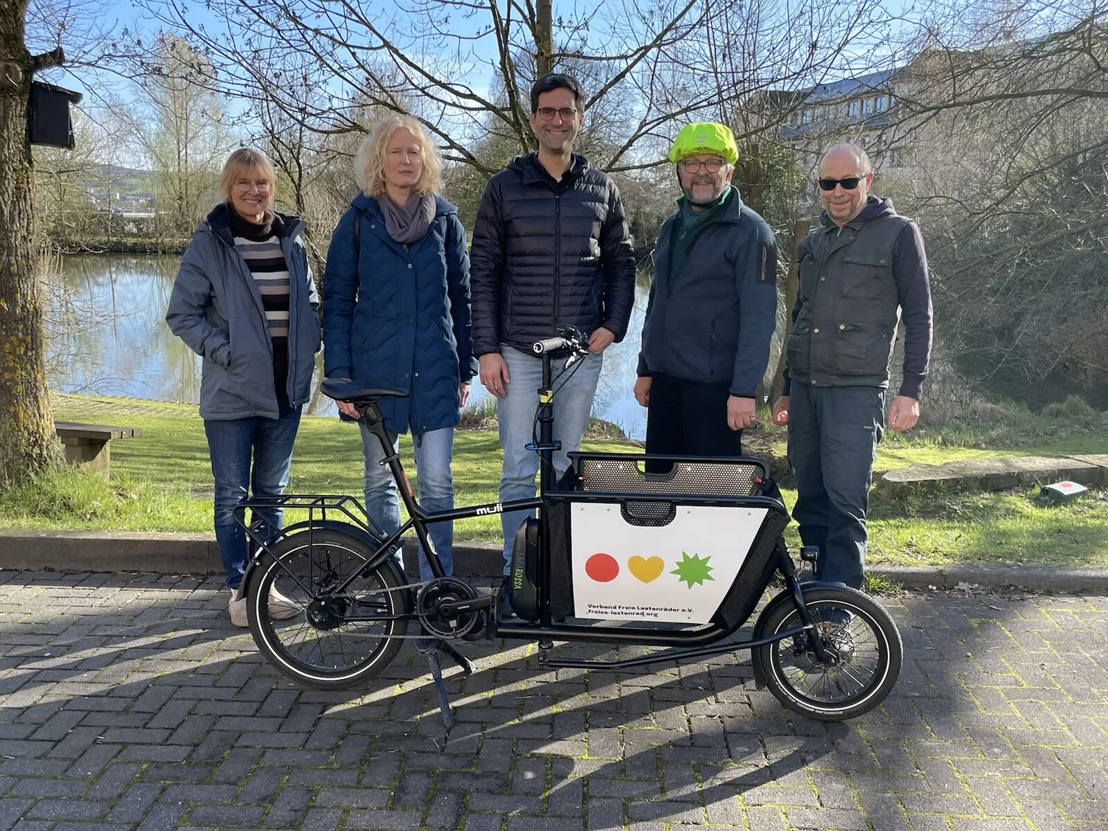 VFL Lastenrad Starterin Clara Beyer bringt LARArossa in Gelnhausen ins Rollen
