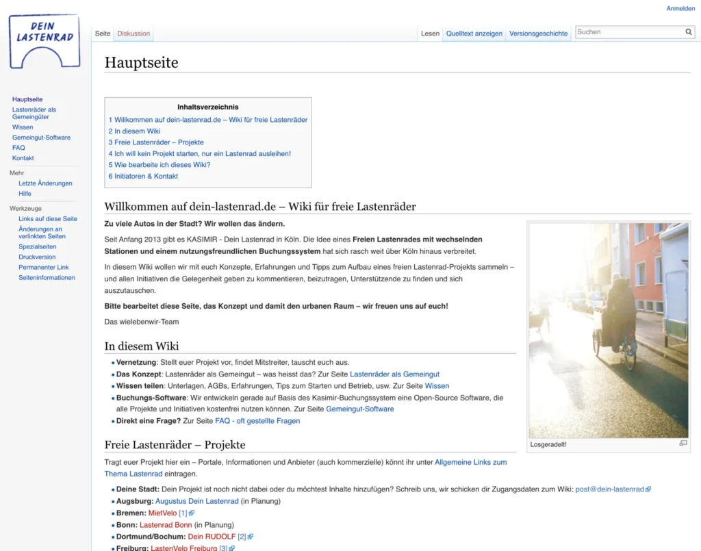 Screenshot dein-lastenrad.org